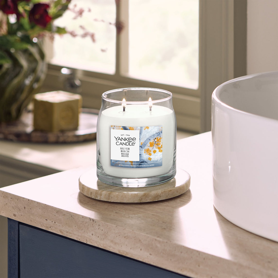 Silver Birch Signature Medium Jar by Yankee Candle