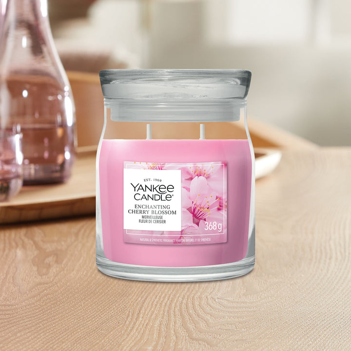 Enchanting Cherry Blossom Signature Medium Jar Yankee Candle