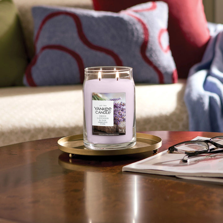 Dried Lavender &amp; Oak Signature Large Jar by Yankee Candle
