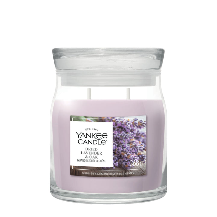 Dried Lavender &amp; Oak Signature Medium Jar by Yankee Candle