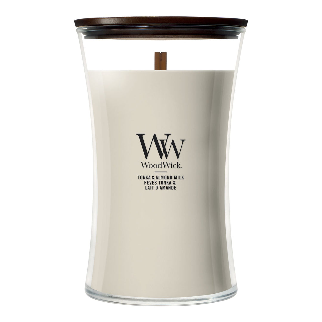 Tonka & Almond Milk Large Hourglass by WoodWick