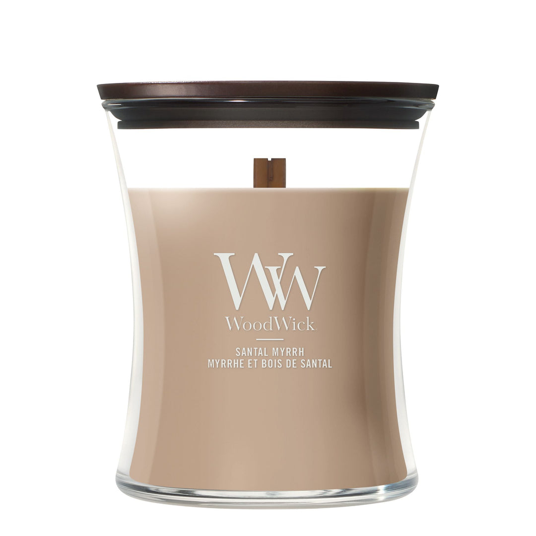 Santal Myrrh Medium Hourglass by WoodWick