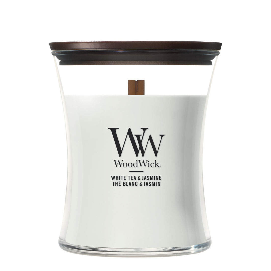 White Tea & Jasmine Medium Hourglass by WoodWick