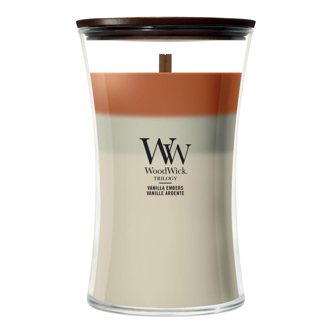 Vanilla Embers Trilogy Large Hourglass by WoodWick
