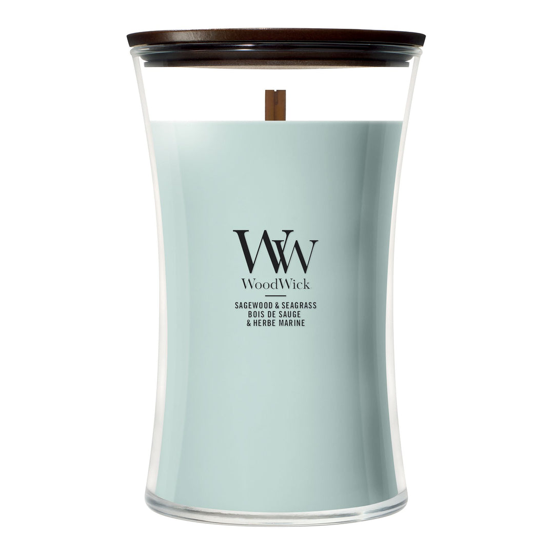 Sagewood & Seagrass Large Hourglass by WoodWick