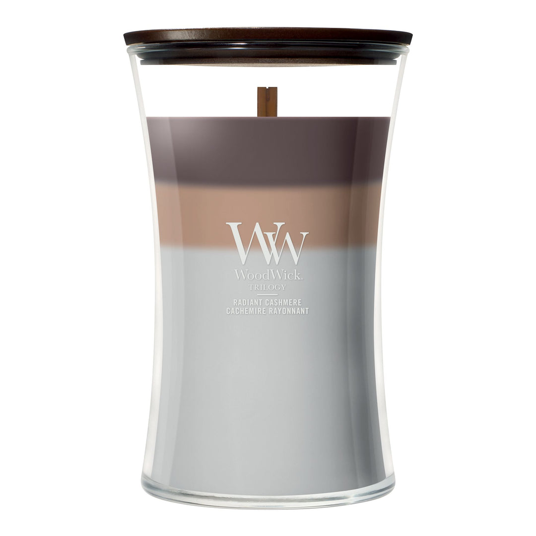 Radiant Cashmere Trilogy Large Hourglass by WoodWick
