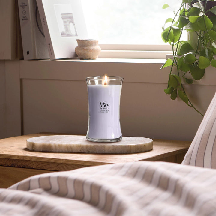 Lavender &amp; Cedar Large Hourglass by WoodWick