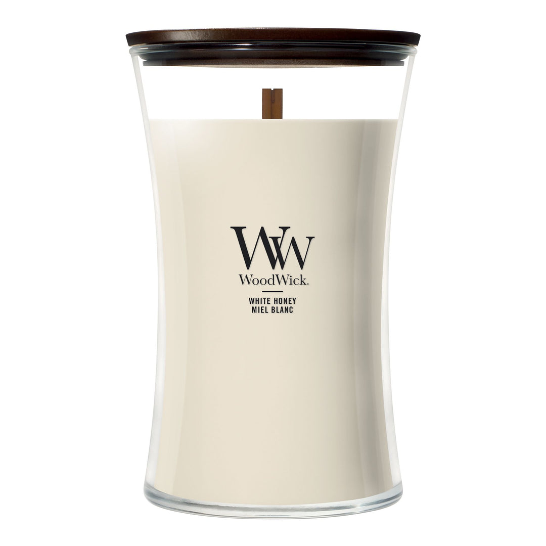 White Honey Large Hourglass by WoodWick
