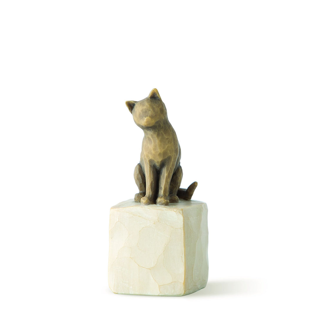 Love my Cat (dark) Figurine by Willow Tree