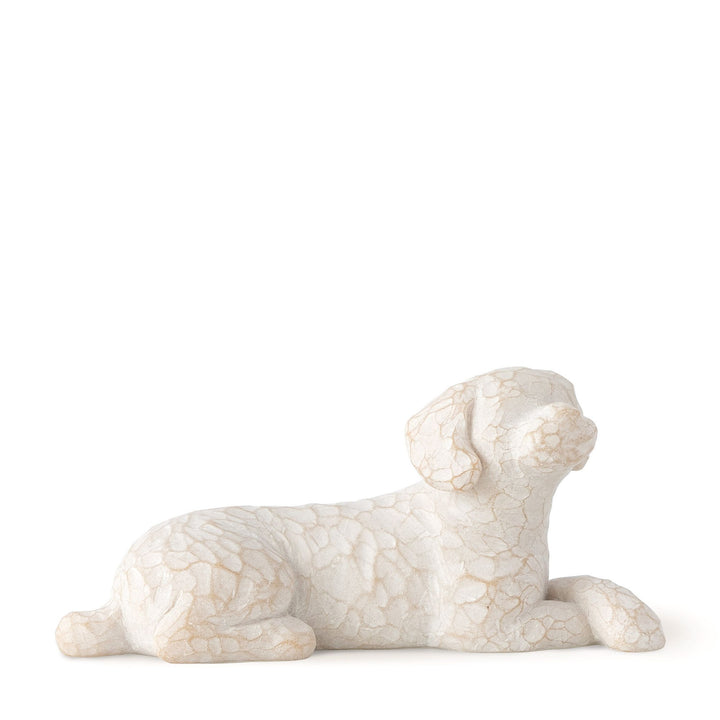 Love my Dog (small, lying) Figurine by Willow Tree