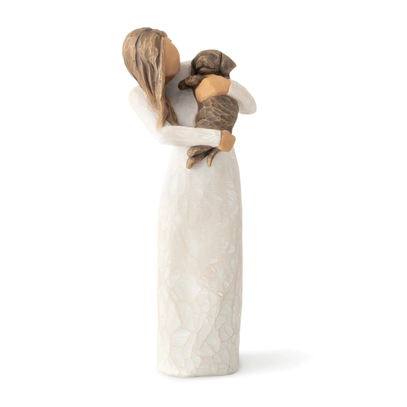Adorable You (dark dog) Figurine by Willow Tree