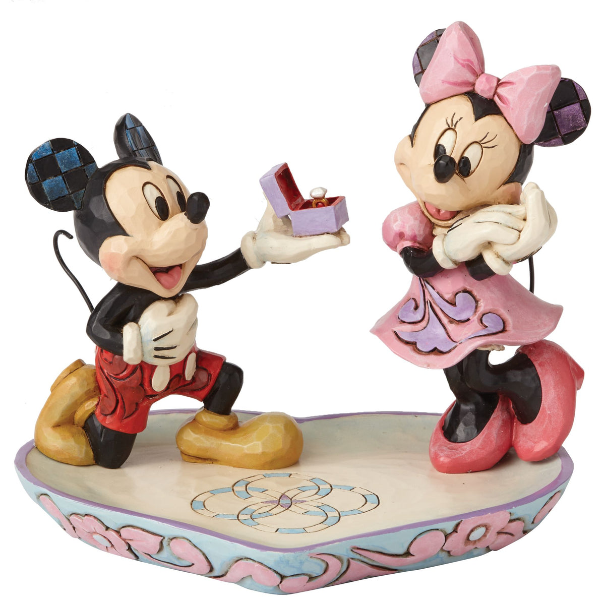 Magical Moment Mickey Proposing to Minnie Mouse Figurine Disney Traditionsby Jim Shore