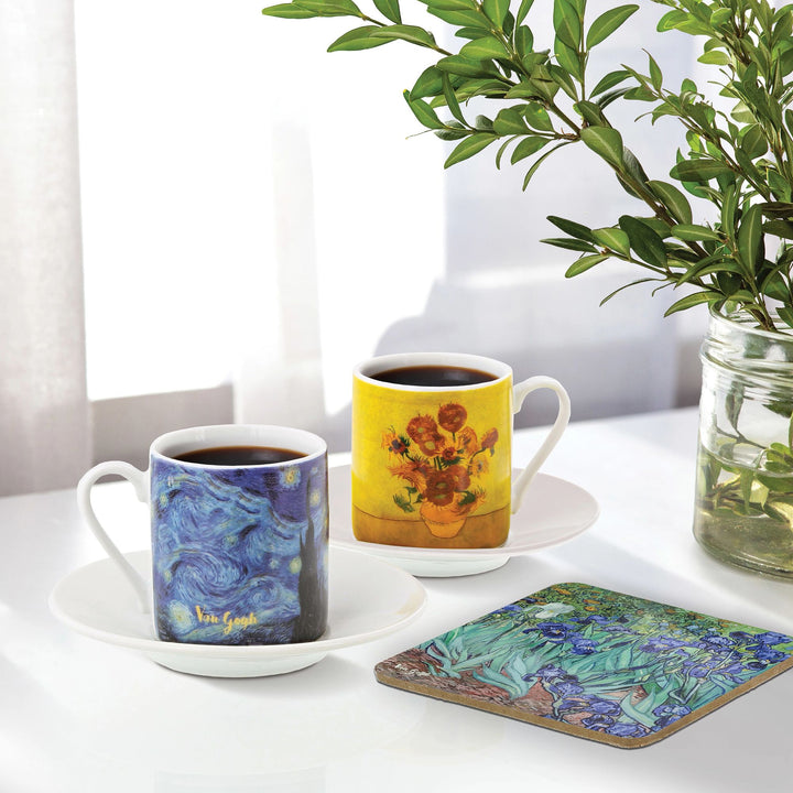 Van Gogh Assorted Cup & Saucer (Set of 2) by Arty