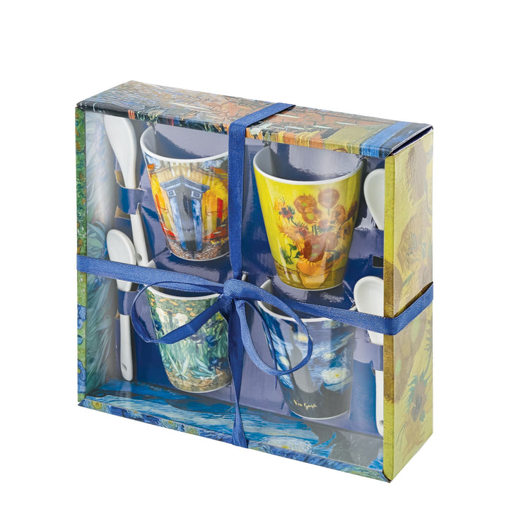 Van Gogh Cup & Spoon (Set of 4) by Arty