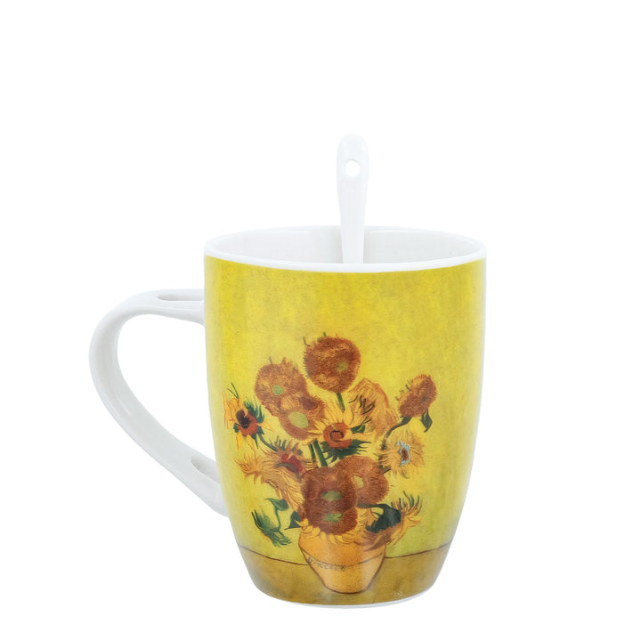 Van Gogh Sunflowers Mug & Spoon Set by Arty