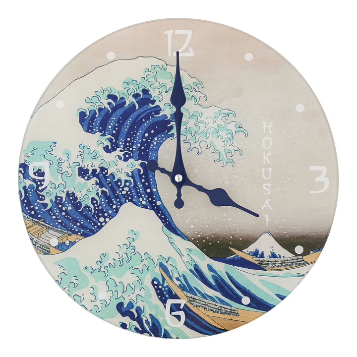 Hokusai Wall Clock by Arty