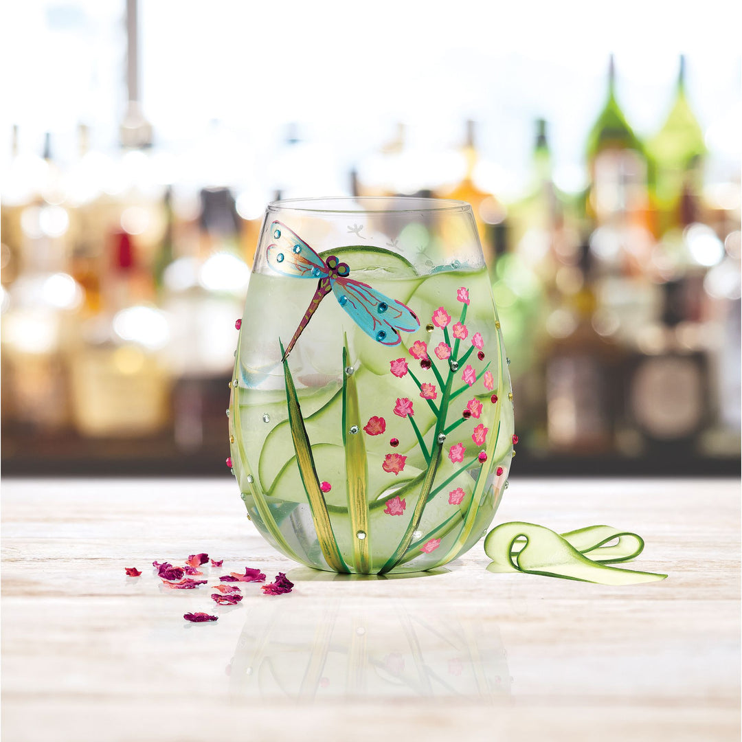 Dragonfly Stemless Glass by Lolita