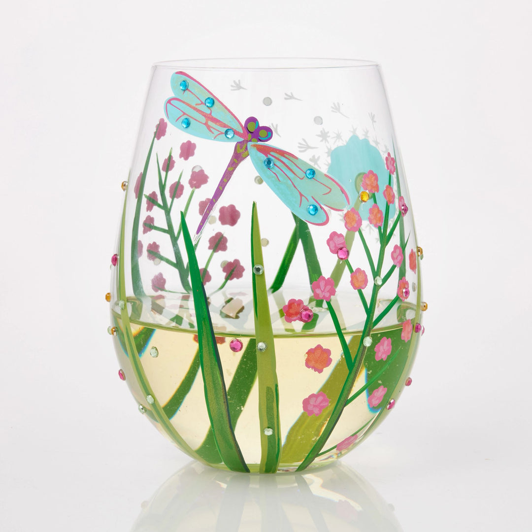 Dragonfly Stemless Glass by Lolita