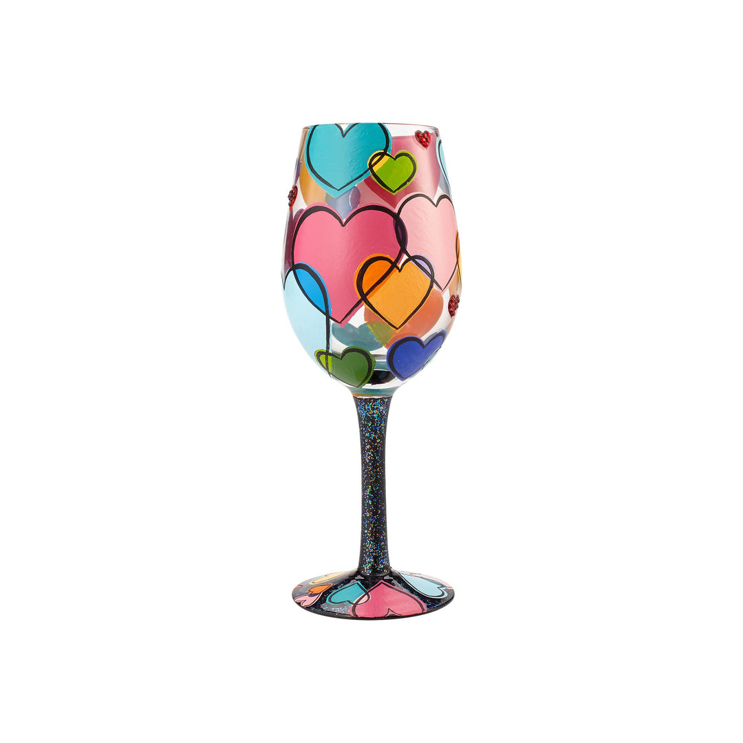 Lolita Love Is All Around Us Wine Glass by Lolita