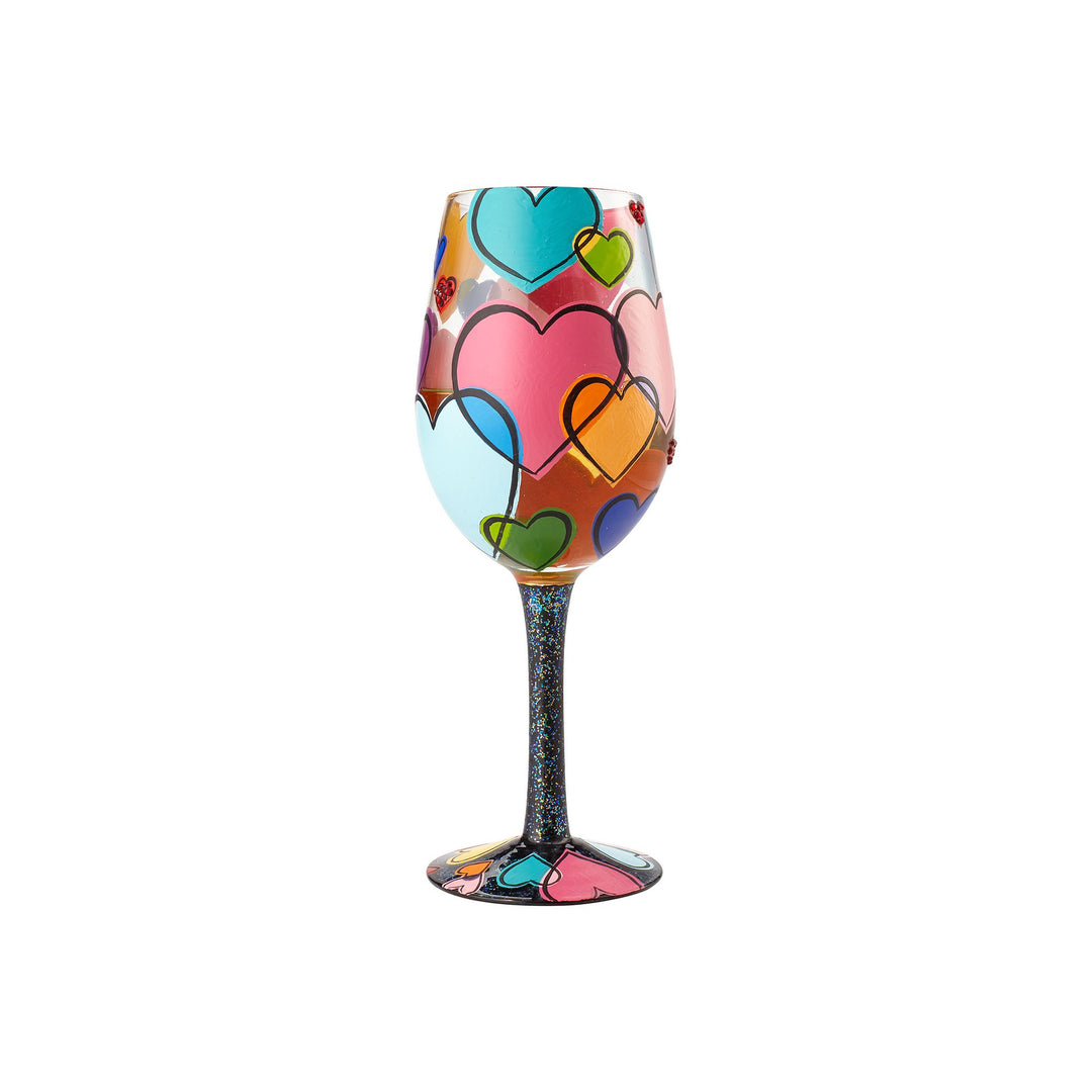 Lolita Love Is All Around Us Wine Glass by Lolita