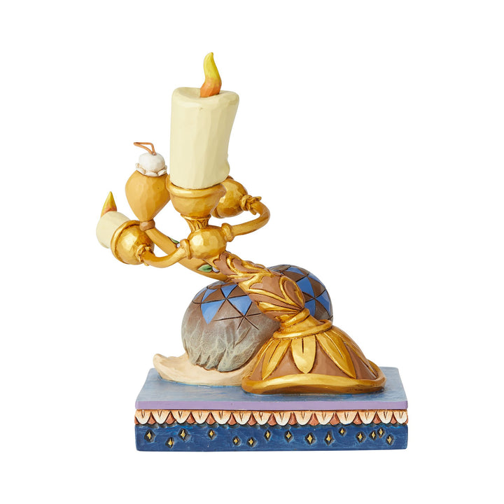 Romance by Candlelight - Lumiere and Feather Duster Figurine - Disney Traditionsby Jim Shore