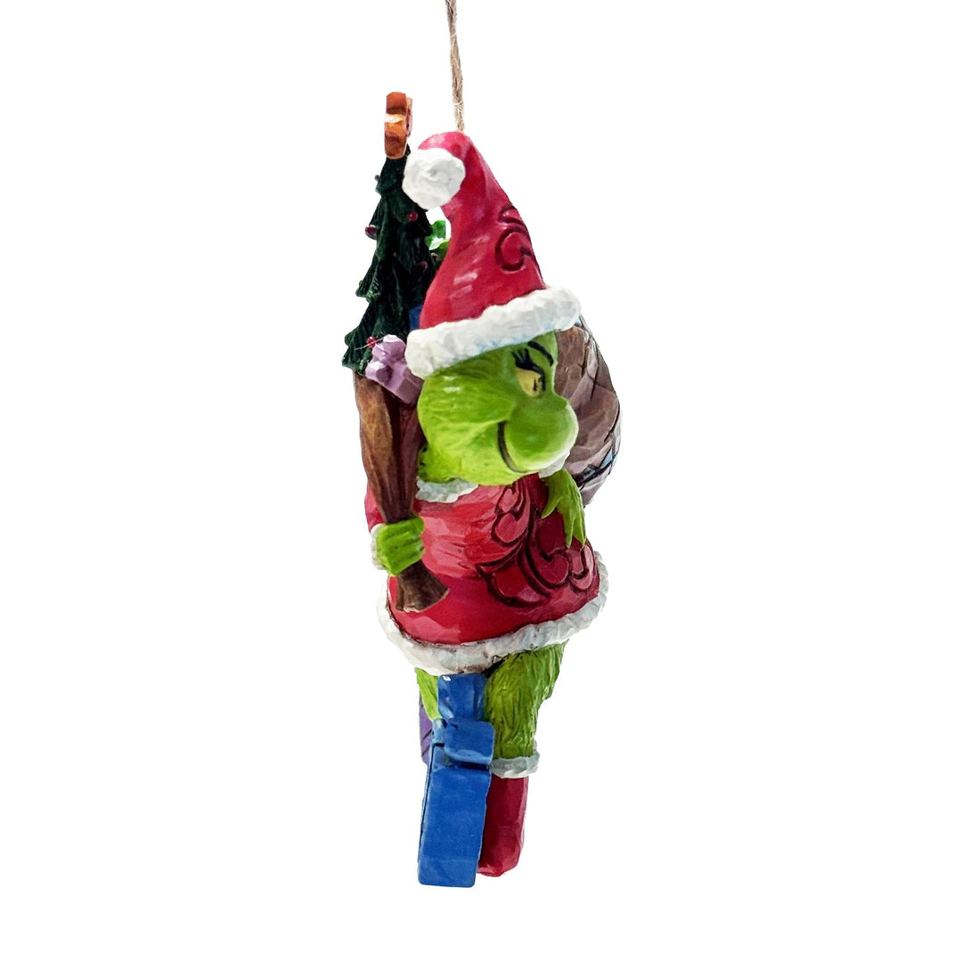 Grinch Tiptoeing Hanging Ornament
