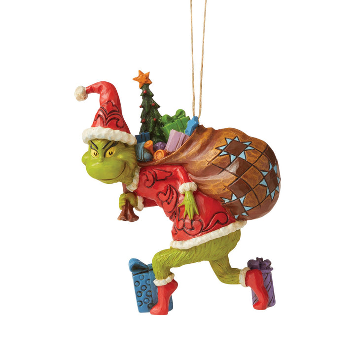 Grinch Tiptoeing Hanging Ornament