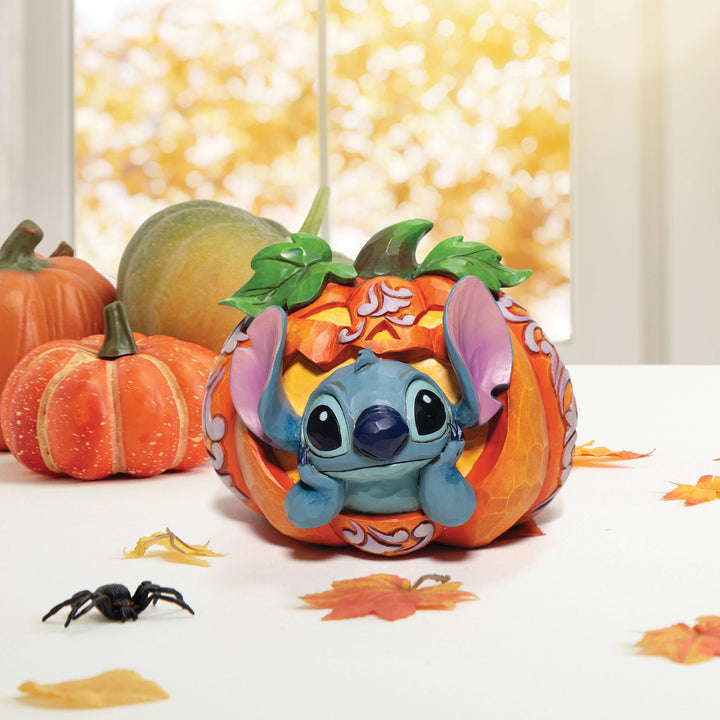 Stitch O'Lantern (Stitch inside Pumpkin Figurine)- Disney Traditions by Jim Shore