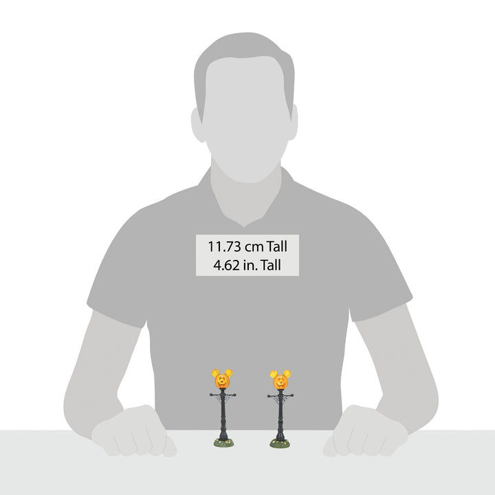 Mickey Mouse's Pumpkintown Street Lights - Disney Village by D56