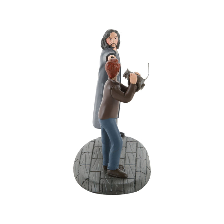 "Come out and play Peter" Ron & Sirius Figurine Harry Potter Village by Dept56