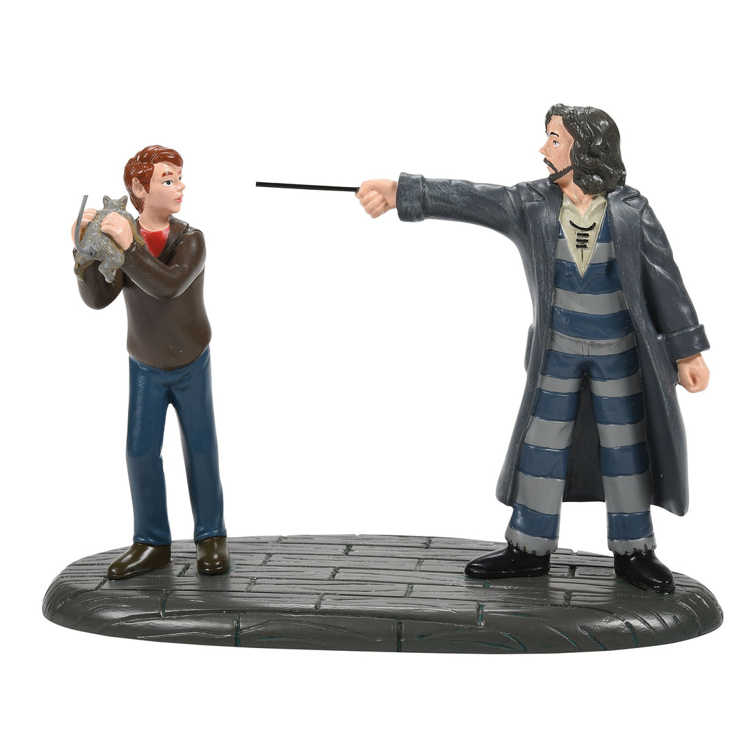 "Come out and play Peter" Ron & Sirius Figurine Harry Potter Village by Dept56