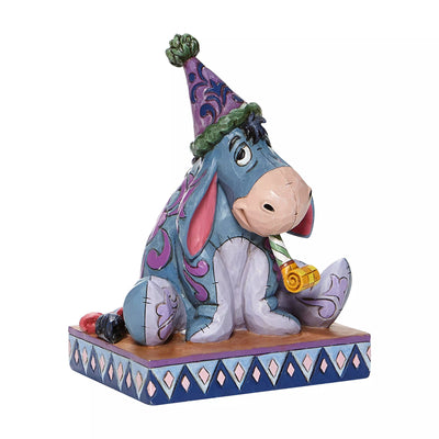 Birthday Blues - Eeyore with Birthday Hat Figurine - Disney Traditions