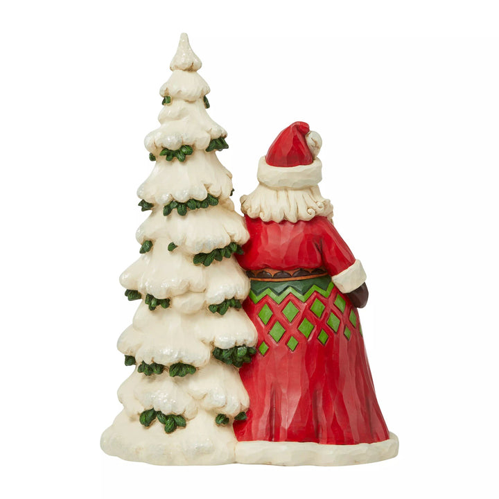 Santa by Tree with Toy Sack Figurine - Heartwood Creek by Jim Shore