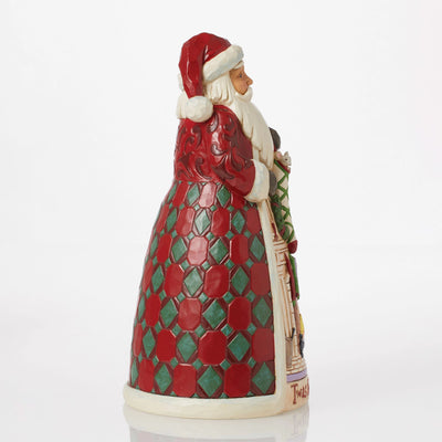 Twas the Night Before Christmas Santa by the Fireplace Figurine - by Jim Shore