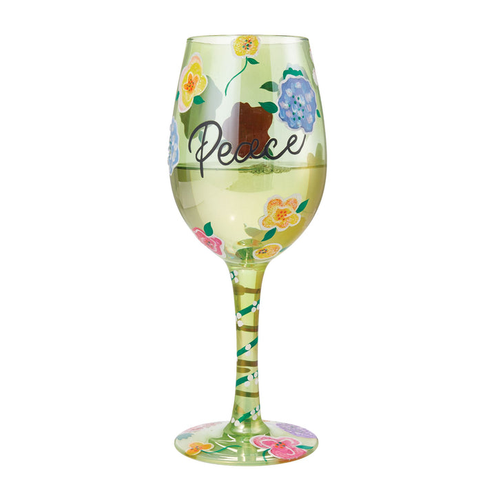 Peace Wine Glass