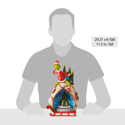 The Grinch Lighted Rotator - The Grinch by Jim Shore - Enesco Gift Shop