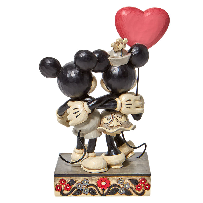 Love is in the Air (Mickey and Minnie Heart Figurine) - Disney Traditions by JimShore
