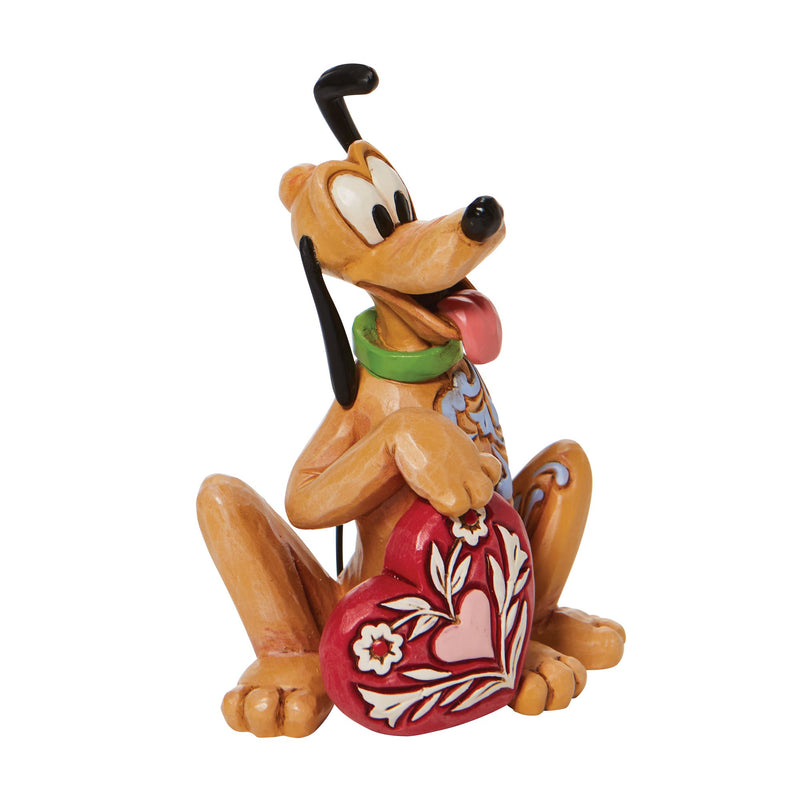 Pluto Heart Mini Figurine - Disney Traditions by Jim Shore
