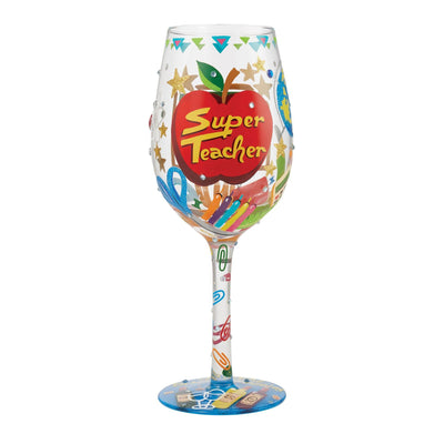 Love Your Teacher Wine Glass - Enesco Gift Shop