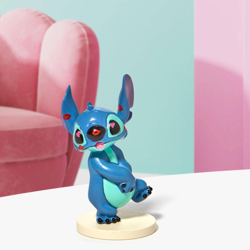 Stitch Covered in Kisses Mini Figurine by Grand Jester Studios - Enesco Gift Shop