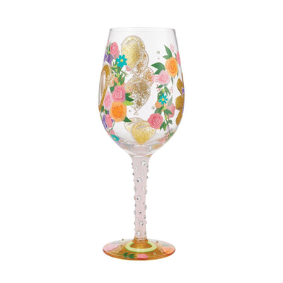 Happy 70th Birthday Wine Glass by Lolita - Enesco Gift Shop