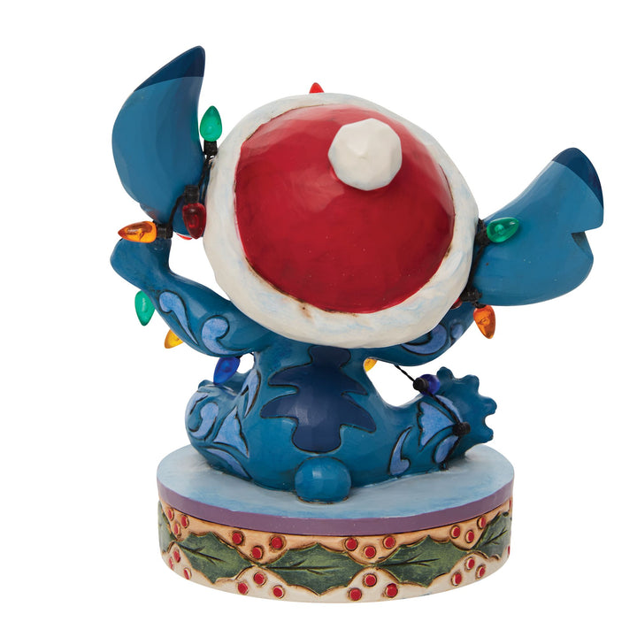 Stitch Wrapped in Lights Figurine - Disney Traditons by Jim Shore