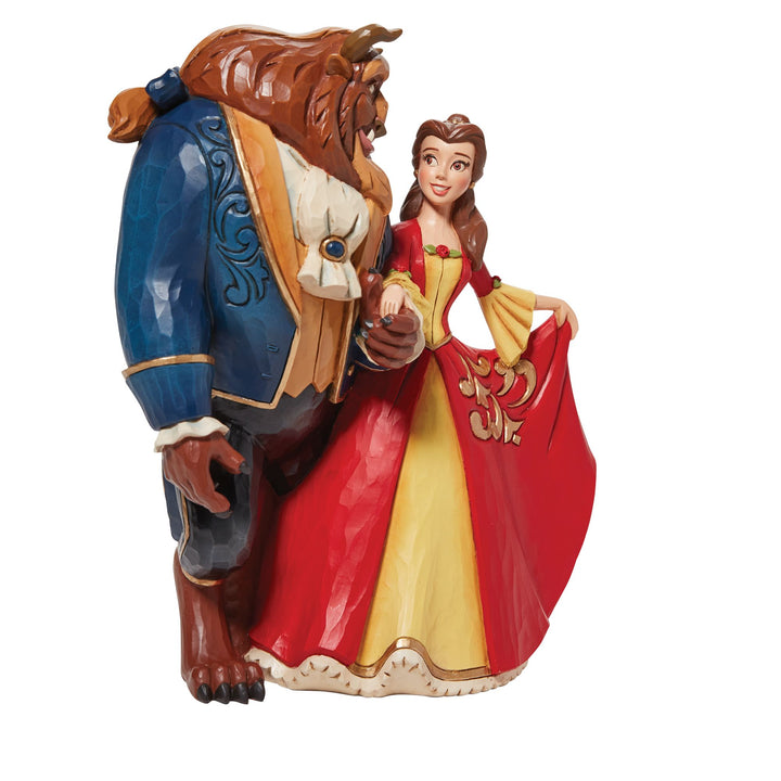 Beauty & the Beast Enchanted Christmas Figurine - Disney Traditions by Jim Shore