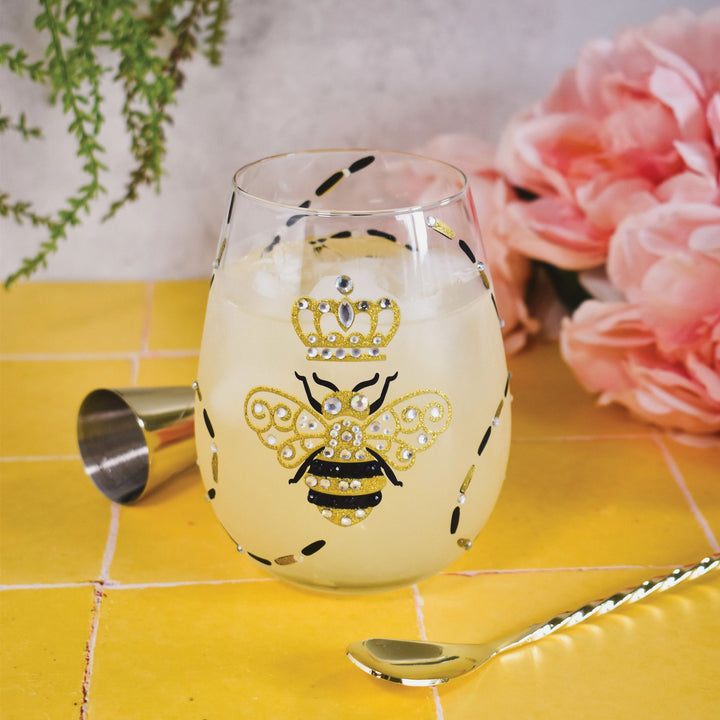 Queen Bee Stemless Glass by Lolita