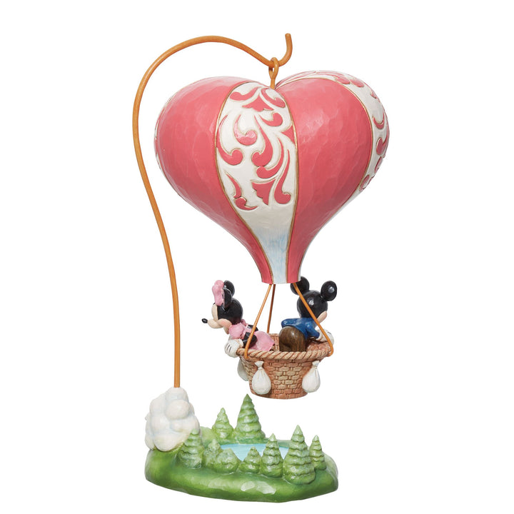 Love Takes Flight (Mickey & Minnie Mouse Heart Balloon Figurine)