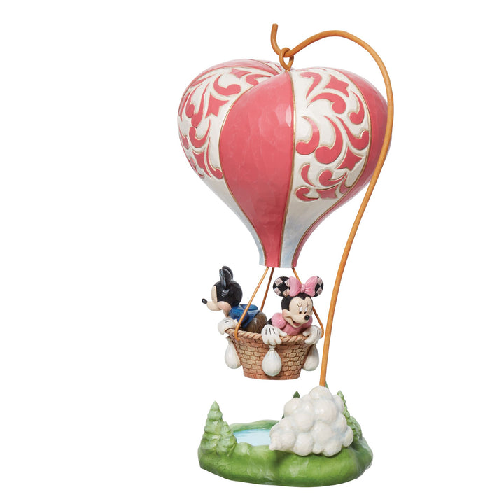 Love Takes Flight (Mickey & Minnie Mouse Heart Balloon Figurine)