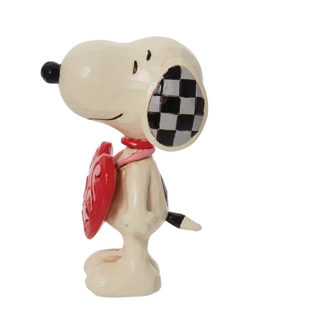 Snoopy Wearing Heart Sign Figurine by Jim Shore - Enesco Gift Shop