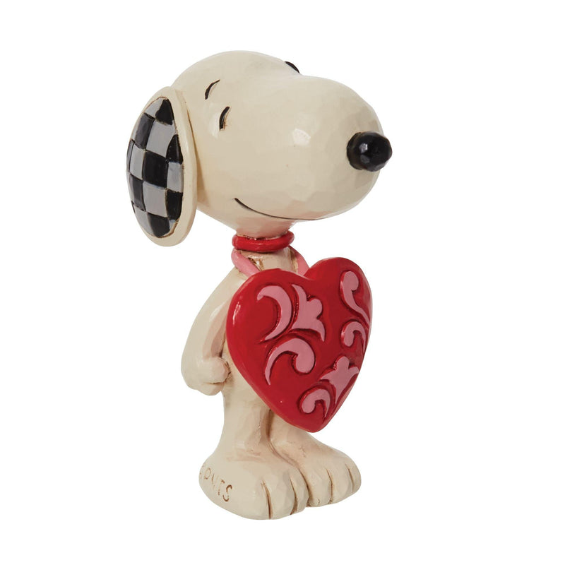 Snoopy Wearing Heart Sign Figurine by Jim Shore - Enesco Gift Shop