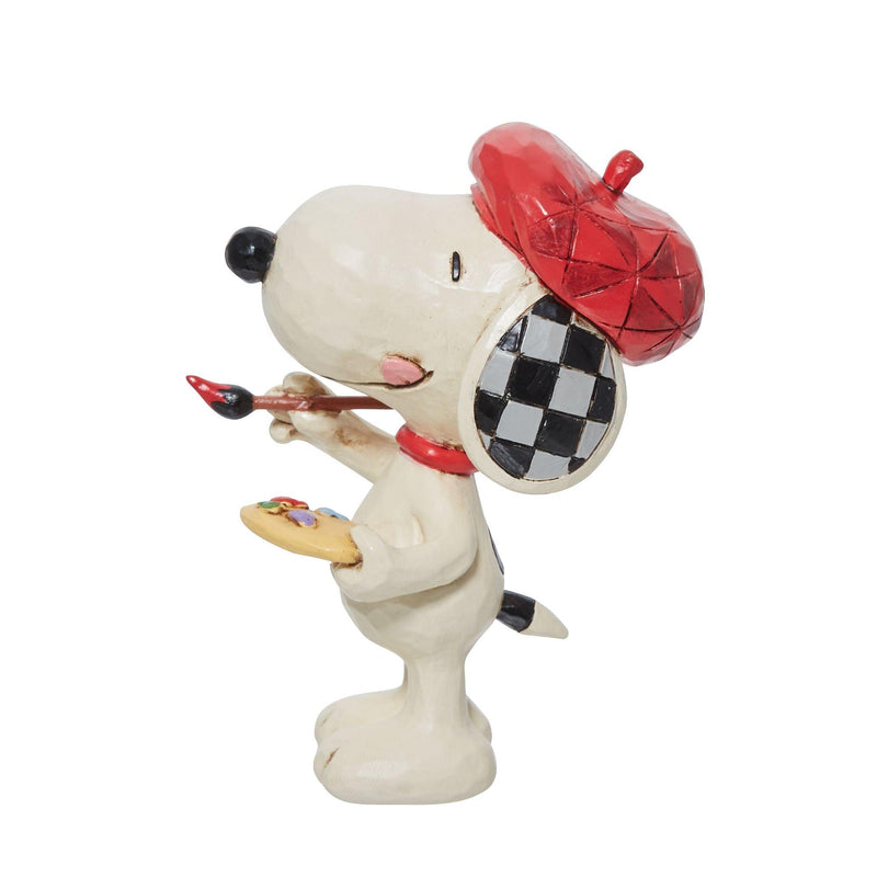 Mini Snoopy Artist Figurine by Jim Shore - Enesco Gift Shop