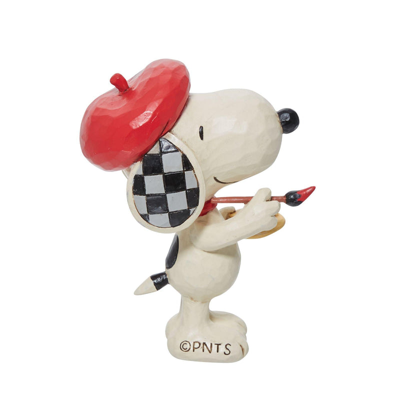 Mini Snoopy Artist Figurine by Jim Shore - Enesco Gift Shop